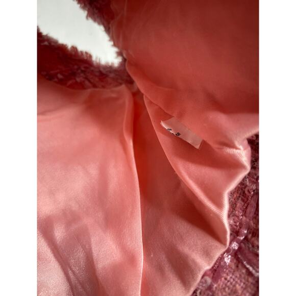 English Factory Womens Pink Cropped Tweed Vest Size XS - Picture 6 of 8